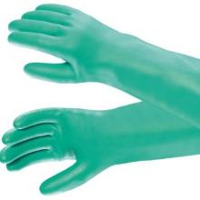 Handske Solvex str XL med Velourisering Nitril Gr&oslash;n product photo
