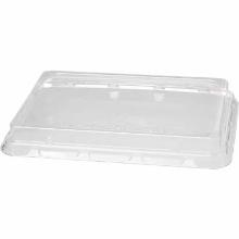 Plastic lid rectangular 239x165x28 mm RPET Ready for bowl 1200 ml bagasse product photo