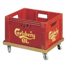 Trolley 45x37x10 cm Chromated for 1 beer box of 30 product photo