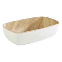 Sk&aring;l Frida 0.5 ltr 17.6x10.8x5.5 cm Melamin Hvid/Tr&aelig;look product photo