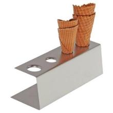 Holder 9.5x27.5x9 cm 4 holes Stainless steel for Ice Waffles product photo
