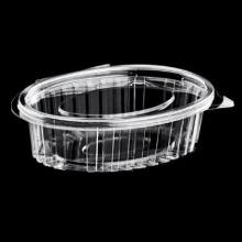Plastb&aelig;ger Catersource 150 ml 112x145x26 mm Oval H&aelig;ngslet l&aring;g RPET Klar product photo