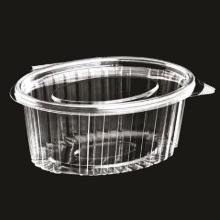 Plastb&aelig;ger Catersource 375 ml 112x145x57 mm Oval H&aelig;ngslet l&aring;g RPET Klar product photo