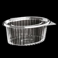 Plastb&aelig;ger Catersource 1000 ml 145x190x82 mm Oval H&aelig;ngslet l&aring;g RPET Klar product photo