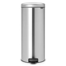 Pedal bin Brabantia Newlcon 30 ltr Fingerprintproof Steel/Plastic Matt steel product photo