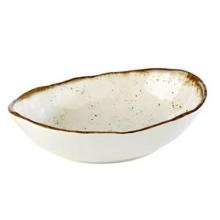 Bowl Stoneart 1.2 ltr 28.5x21x7.5 cm Melamine White/Brown stone look product photo