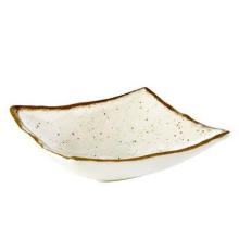 Bowl Stoneart 50 cl 19x19x6 cm Melamine White/Brown stone look product photo