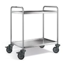 Rolling table 90x60x95 cm 2 shelves Stainless steel product photo