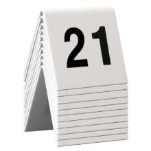 Table sign Securit no 21-30 5x4x5 cm Acrylic White product photo