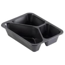 Bakke 3-rum Caterline 227x178x50 mm PP Sort product photo
