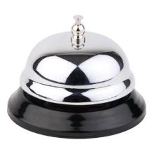 Table bell &Oslash;85x60 mm Black foot Stainless steel product photo