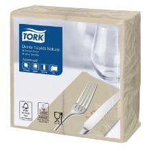 Serviet Tork 39x39 cm 2-lag 1/8-fold Natur product photo