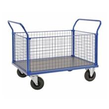 Trolley 116.6x70x102 cm &Oslash;20 cm wheels with 4 sides net Powder coating Blue product photo