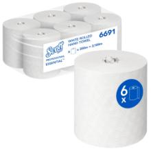 H&aring;ndkl&aelig;derulle Scott Essential 1-lag 19.8 cm x350 m Hvid product photo