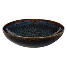 Plate Eccentric Petrol &Oslash;22 cm Deep Stoneware product photo