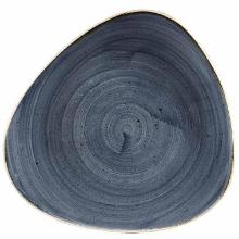 Tallerken Stonecast 26.5 cm Trekant Porcel&aelig;n Bl&aring;b&aelig;r product photo
