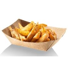 French Fries Tray L107xW69xH41mm Kraft/Cardboard/PLA Brown product photo