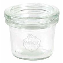 Patentglas Weck 35 ml &Oslash;5.25x3.8 cm med L&aring;g Glas product photo