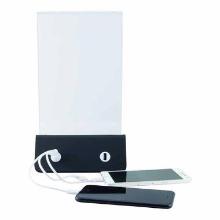 Powerbank Securit med 1 kabel til opladning med Plakat ramme Klar/Sort product photo