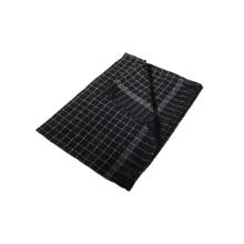 Tea towel 50x70 cm black with white stripes product photo