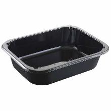 Tray 1-compartment C2200-1G 200x155x48 mm CPET Black product photo
