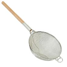 Wire sieve &Oslash;30 cm Heavy quality Tinned/Wooden handle product photo