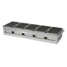 Br&oslash;dform S&aelig;t L60.5xB19.5xH10.5 cm Ubehandlet Aluminium til 5 br&oslash;d 18x10x10 cm product photo