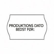 Etiket 26x16 mm Wave Frost lim Produktionsdato/Mindst holdbar til product photo