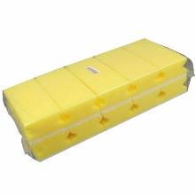 Scouring sponge L150xW70xH45mm with handle white product photo