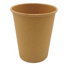 Coffee cup Cardboard &Oslash;80xH90mm 25cl 8oz Single Wall Brown product photo
