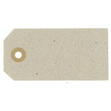 Manila label 3x6 cm with patent ring Neutral product photo