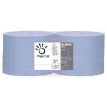 Aft&oslash;rringsrulle Industri Papernet 2-lag Perfo. &Oslash;27.5xB21.5cmxL360m Genbrug Bl&aring; product photo