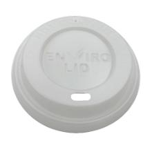 Plastl&aring;g Catersource &Oslash;80 mm H&oslash;j Naturhvid Bionedbrydeligt CPLA til kaffeb&aelig;ger product photo