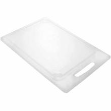 Sk&aelig;rebr&aelig;t med saftrille 456x311x10 mm PE Plast Hvid product photo