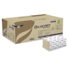 H&aring;ndkl&aelig;deark Lucart EcoNatural V-Fold 2-lag L21xB21xD10.5cm Genbrug Natur product photo