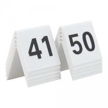 Bordskilt Securit nr 41-50 5x4x5 cm Akryl Hvid product photo