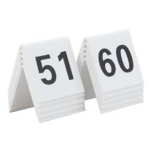 Table sign Securit no 51-60 5x4x5 cm Acrylic White product photo