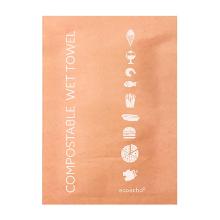 Wet wipe Cleansi 50x70 mm Biodegradable Brown product photo