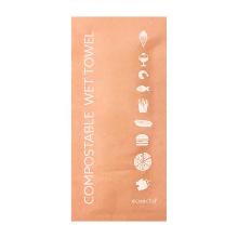 Wet wipe Cleansi 60x130 mm Biodegradable Brown product photo