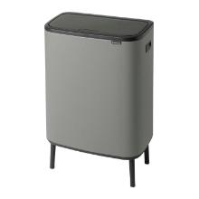 Waste bin Brabantia Bo Touch Bin Hi 60 ltr Mineral Concrete Grey product photo