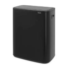 Waste bin Brabantia Bo Touch Bin 2 x 30 ltr Matt Black Black product photo