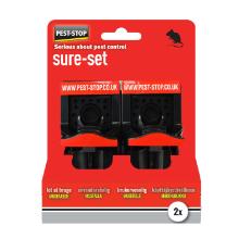 Skadedyrsbek&aelig;mpelse Pest-Stop Sure-set musef&aelig;lde plast sort 2 stk product photo