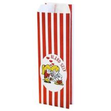 Konfektpose 100/60x275 mm 40 gr Bland selv R&oslash;d/Hvid product photo