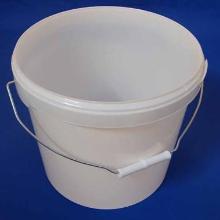 Bucket 11.2 Ltr round &Oslash;29.1x22.1 cm with metal handle PP White product photo