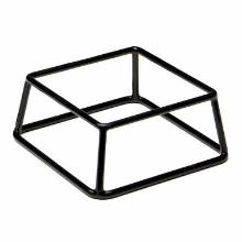 Buffet stand MULTI 18x18x8 cm Rubber coated Metal Black product photo