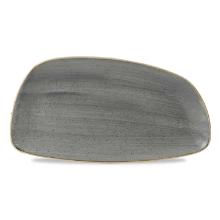 Tallerken Stonecast Geo 30x15.5 cm Porcel&aelig;n Gr&aring; product photo