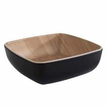 Bowl Frida 0.37 ltr 12.5x12.5x4.5 cm Melamine Black/Wood look product photo
