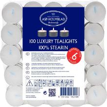 Fyrfadslys ASP hvid 100 stk. 6 timers Ren stearin 1/4 palle product photo