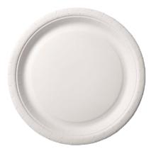 Paptallerken 22cm uncoated Bionedbrydelig Hvid product photo