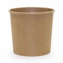 Soup cup round Soup-To-Go 750 ml 26 oz Cardboard PE-coated Brown product photo